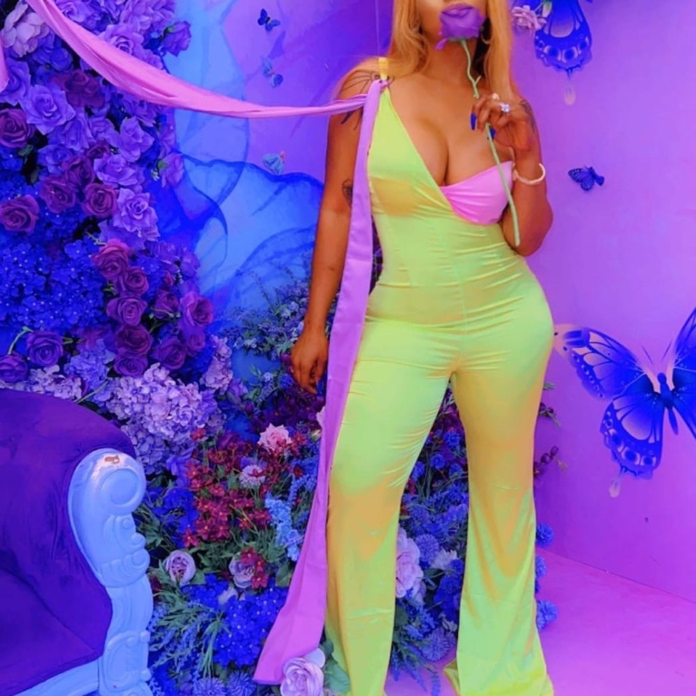 Fantoye Patchwork Sexy One Shoulder Backless Wome… - image 6